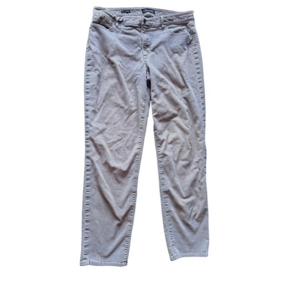 Talbots Flawless Five Pocket Corduroys Straight Mocha Size 12 Mid Rise Waist
